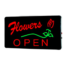 Feuille de signe LED fleur ouverte